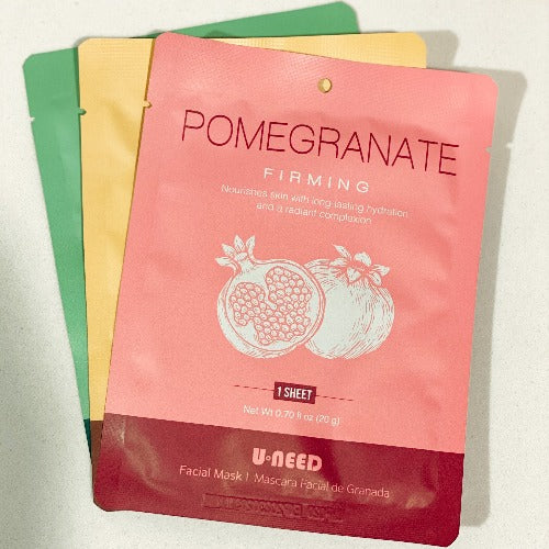 3 Pack of Spa Sheet Face Masks (variety)